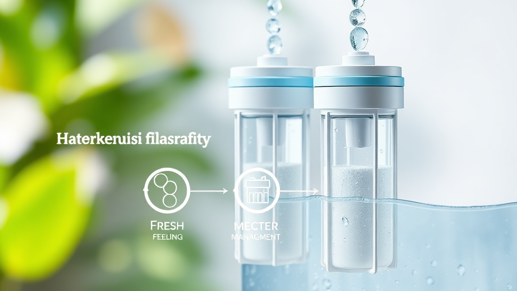 필터 종류별 교체 주기 및 비용 (realistic 스타일)