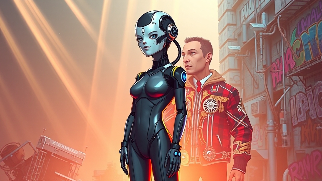 AI 동반자 ‘애니’와 ‘루디’: 논란과 기대 (illustration 스타일)