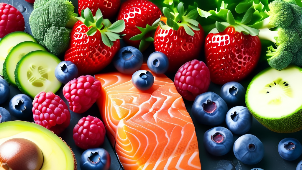 요산 수치 관리를 위한 식단 원칙 (realistic 스타일)