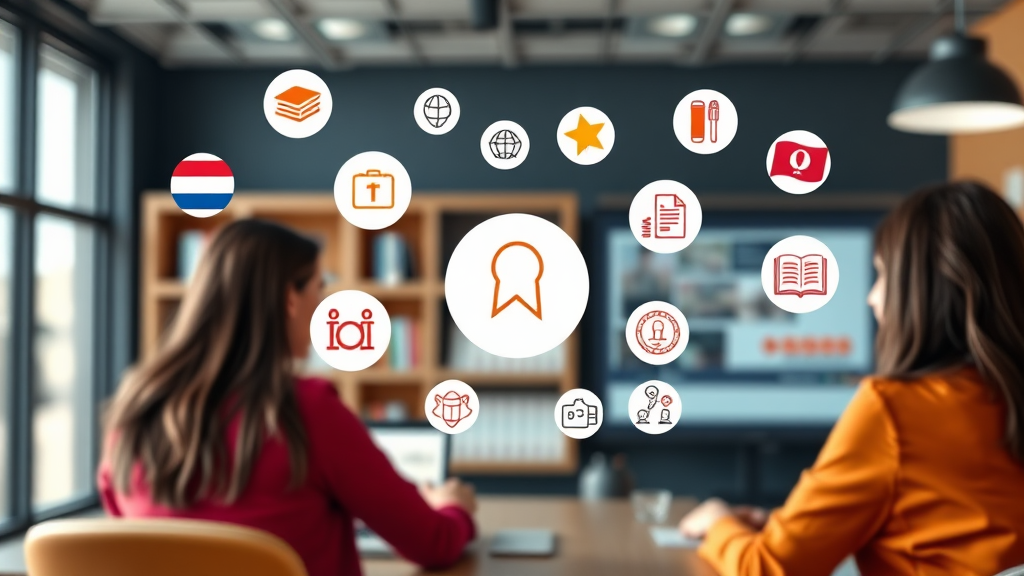 GSEEK 주요 교육 분야 (realistic 스타일)