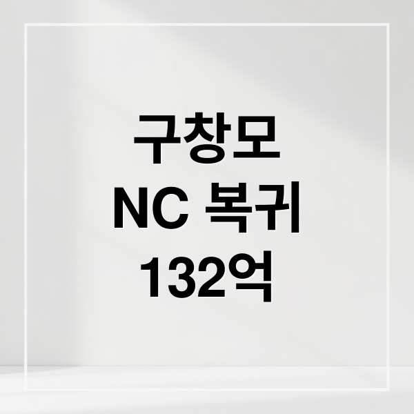 구창모
NC 복귀
132억 (NC 구창모 복귀전 132억)