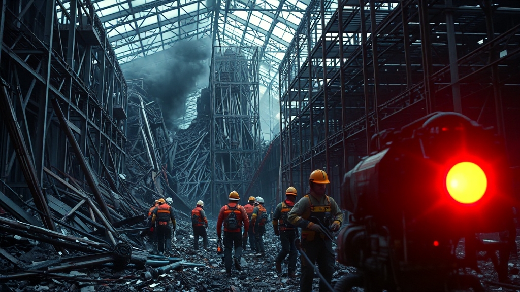 구조 작업의 어려움 (realistic 스타일)