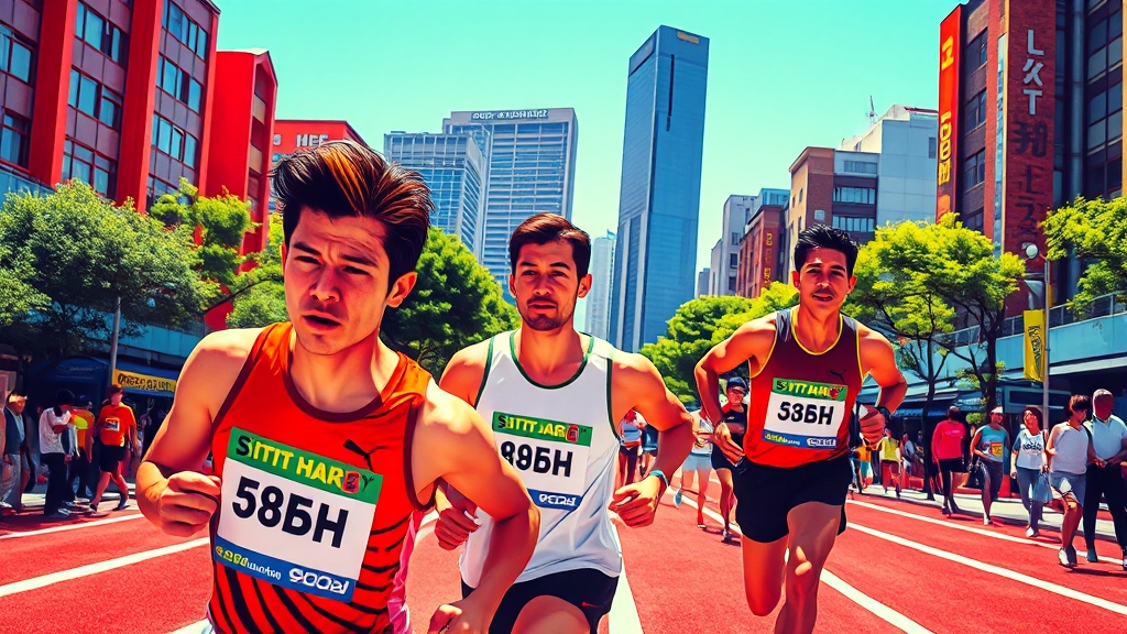 코스 선택: 나에게 맞는 거리는? (popart 스타일)