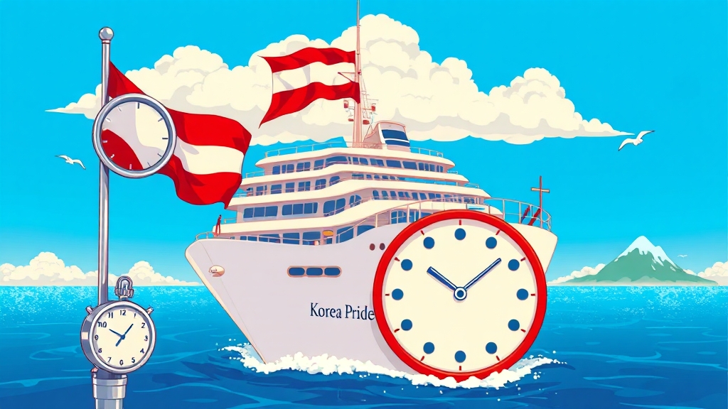 백령도 배편 시간표 및 운항 정보 (cartoon 스타일)