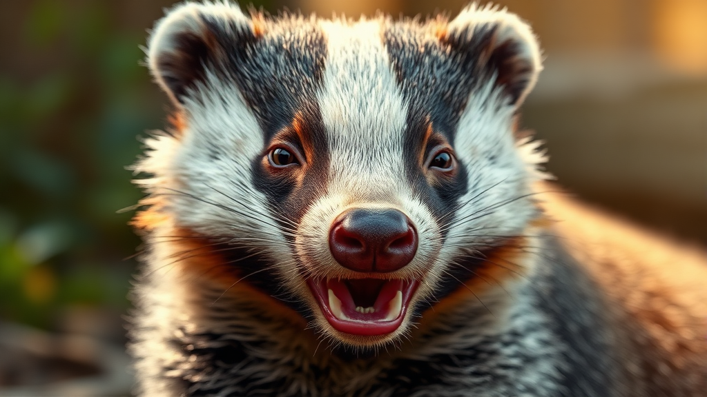 오소리기름의 주요 효능 (realistic 스타일)