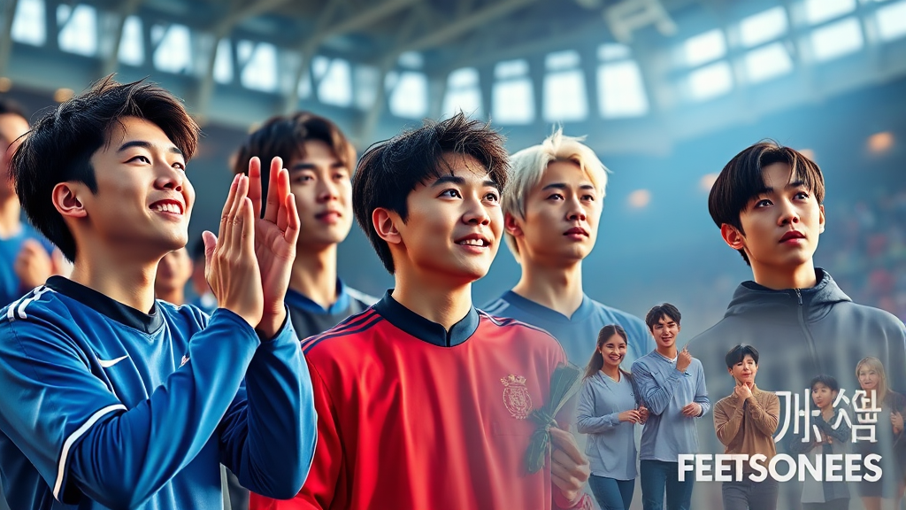 연예 스포츠 주요 업데이트 (realistic 스타일)