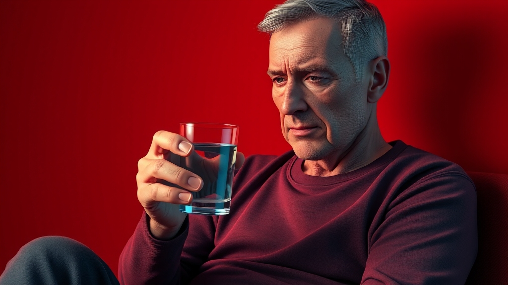 심각한 탈수 증상과 응급처치 (illustration 스타일)