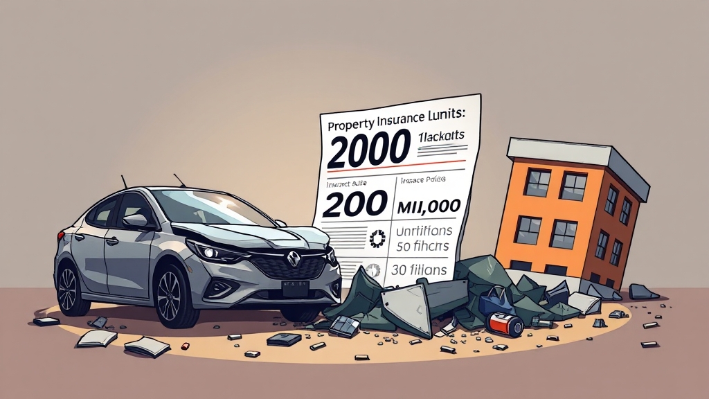 대물보험: 보상 기준 및 고려사항 (cartoon 스타일)