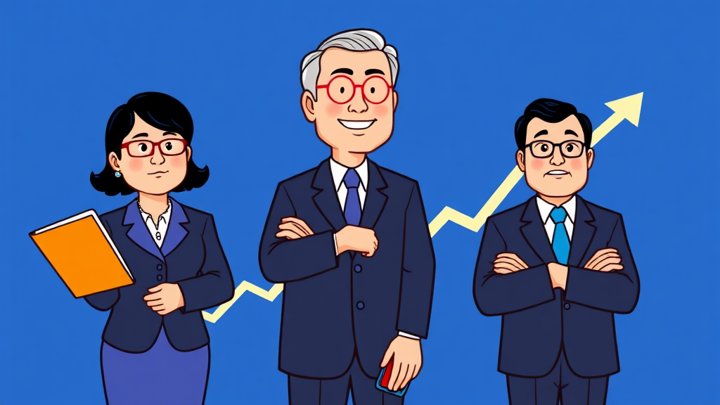 시장 및 재계 반응: 전문가 분석 (cartoon 스타일)