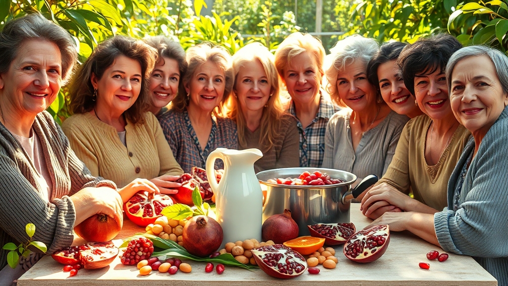 갱년기, 호르몬 균형이 중요할까요? (realistic 스타일)