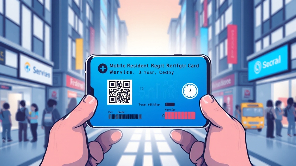 모바일 주민등록증이란? (cartoon 스타일)