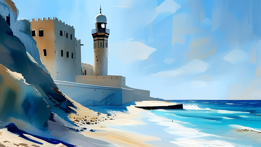 향후 미-이란 관계 및 국제 사회의 대응 (watercolor 스타일)