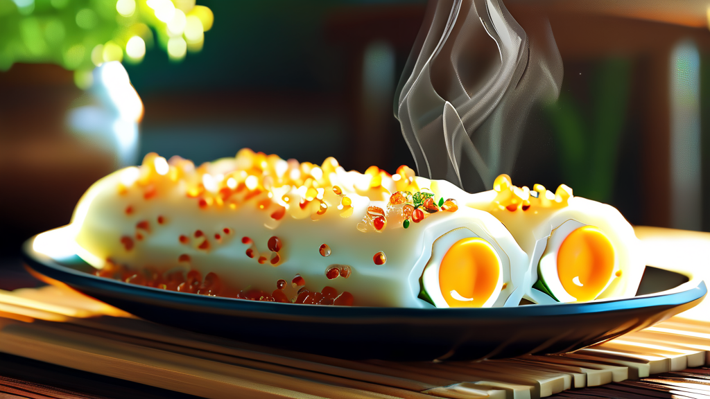 궁채 김밥 보관 및 섭취 팁 (realistic 스타일)