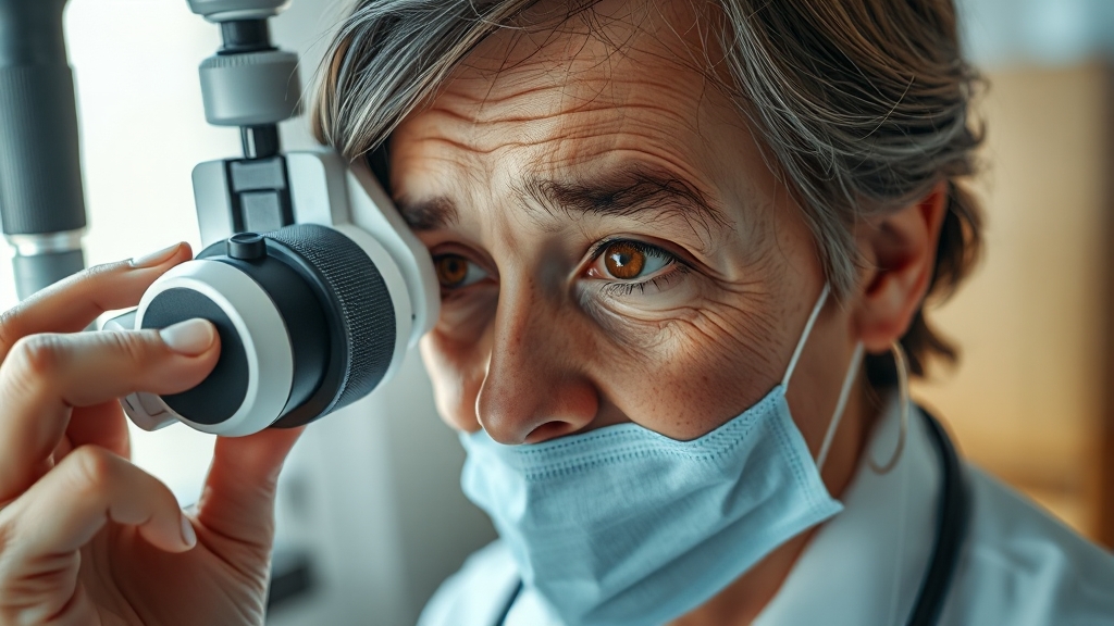 이석증 진단 방법은? (realistic 스타일)