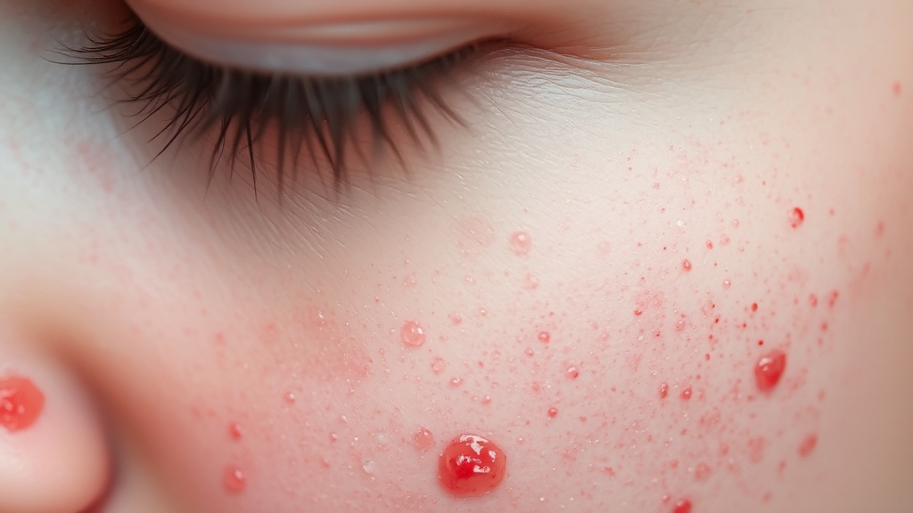 좁쌀 여드름, 왜 생길까? (watercolor 스타일)