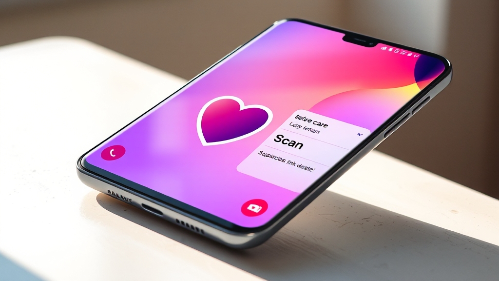 악성 코드 검사 & 보안 업데이트 (realistic 스타일)