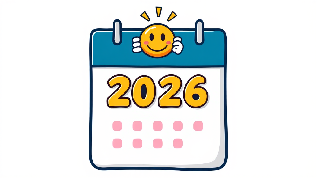 2026년 공휴일은 며칠? (cartoon 스타일)