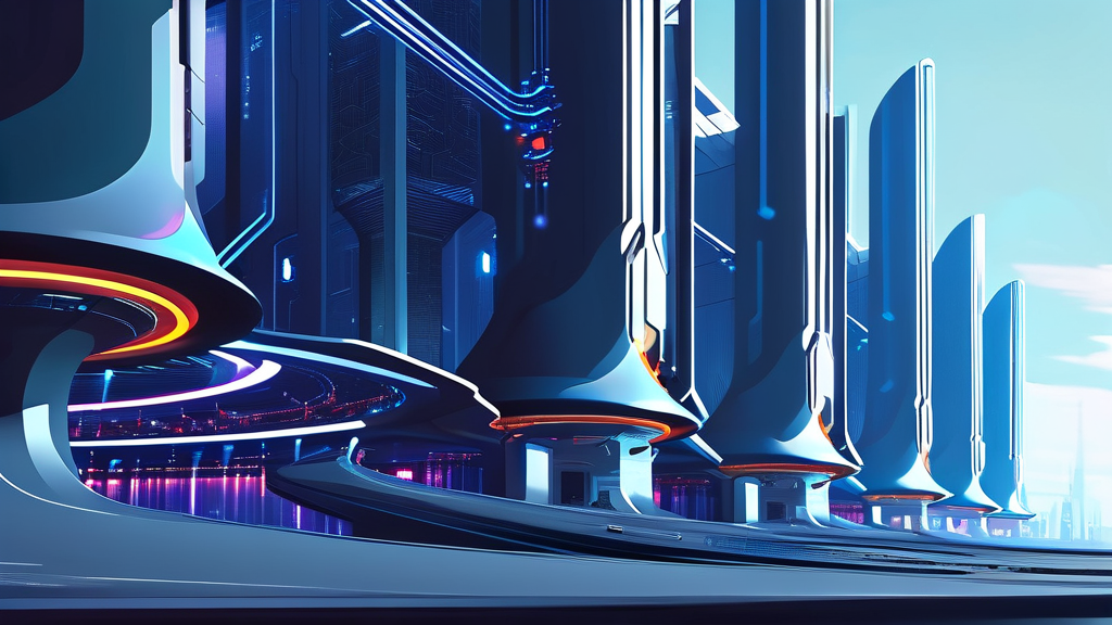 산업·기술: AI 인프라와 빅테크 기업의 움직임 (illustration 스타일)