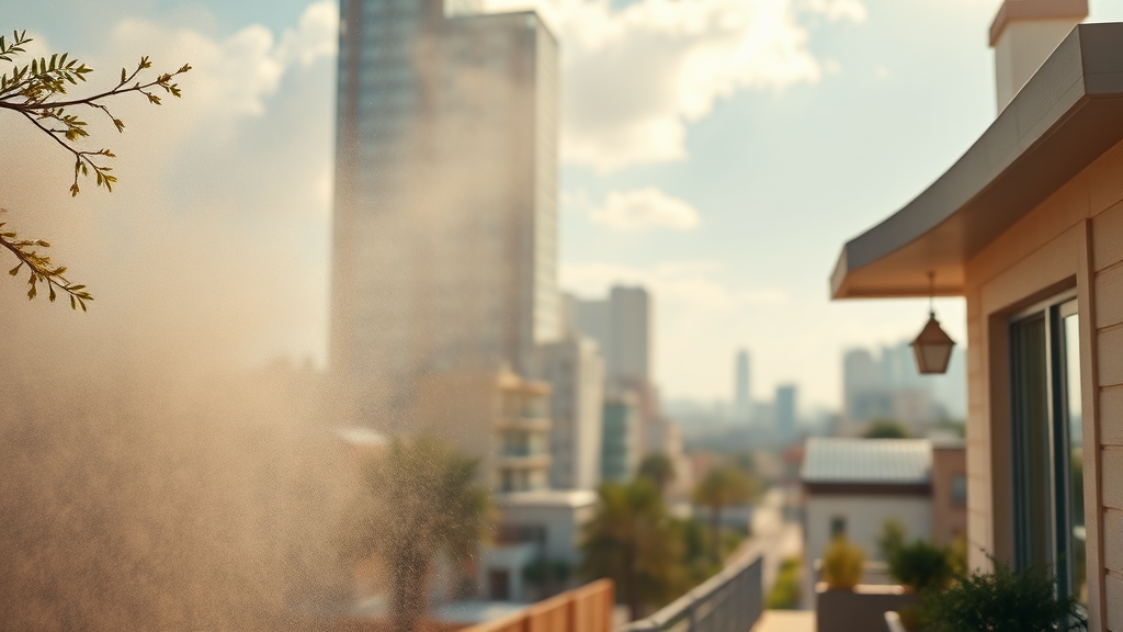 공기청정기 선택 및 사용법 (realistic 스타일)