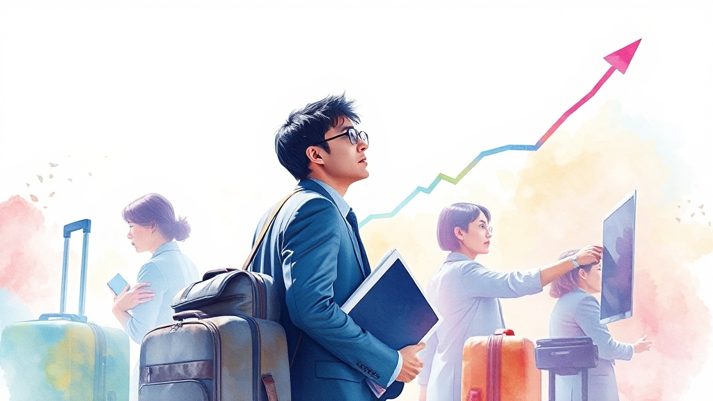 코스피, 앞으로 어떻게 될까요? (watercolor 스타일)