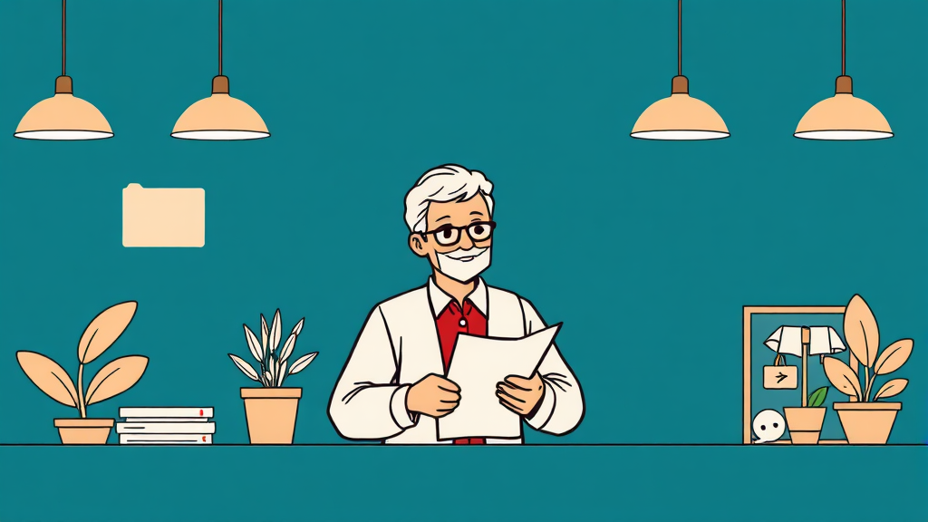 실업급여 신청 절차 및 필수 서류 (illustration 스타일)