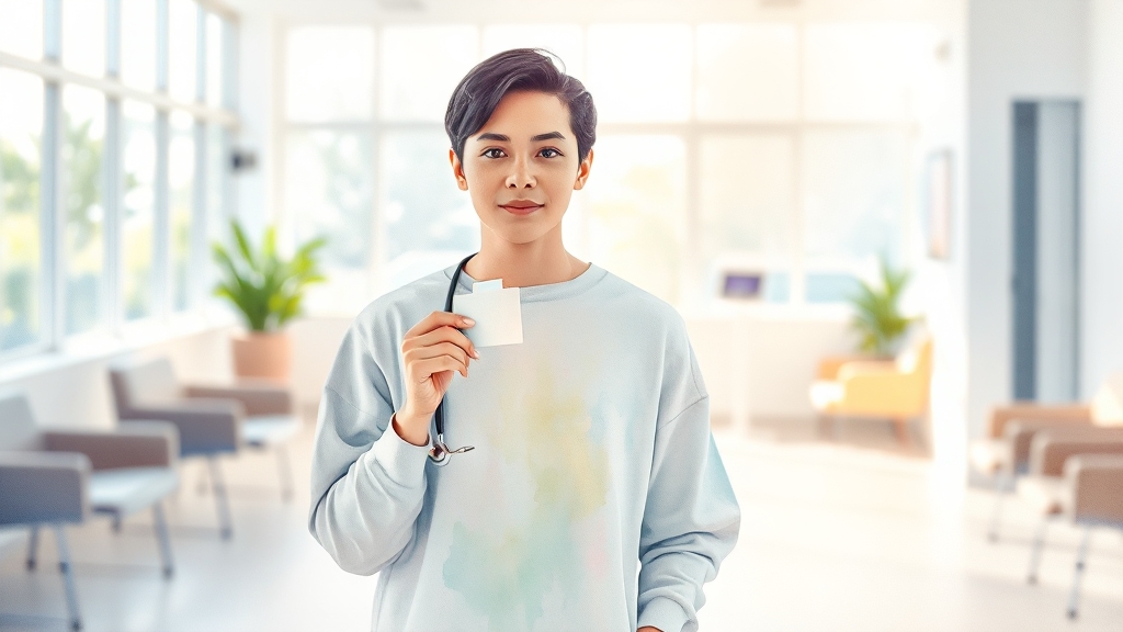 검진 전후 주의사항 (watercolor 스타일)