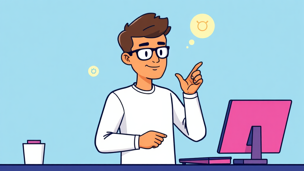 AI 기능 활용 시 주의사항 및 팁 (cartoon 스타일)