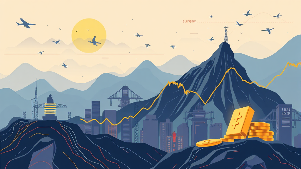 미국 증시 전망 및 다음 주 시장 예측 (illustration 스타일)