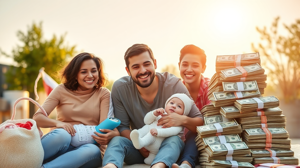 현금 지원부터 현물 지원까지: 2026년 출산 혜택 상세 분석 (realistic 스타일)