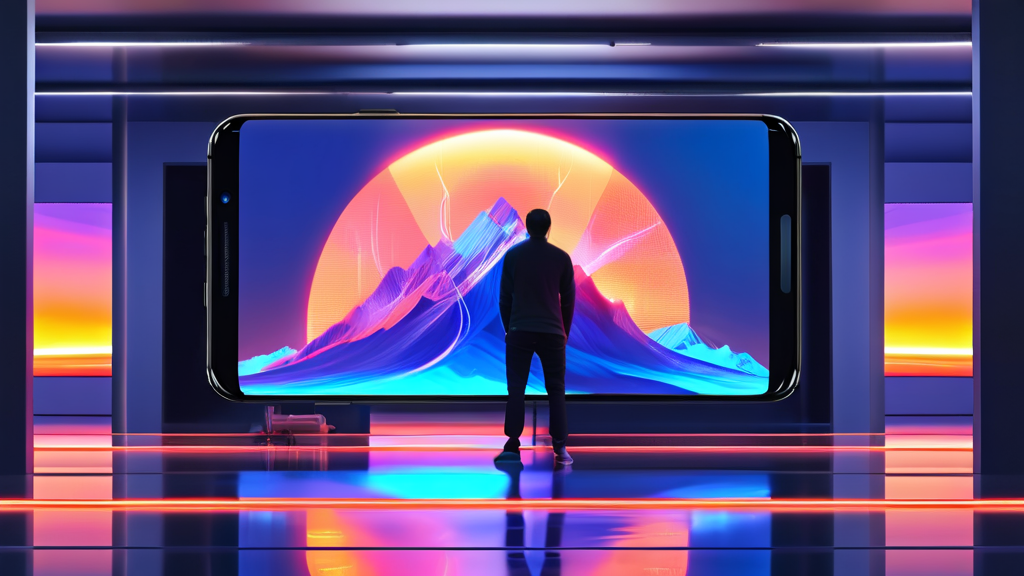 잔상 없는 스마트폰, 어떤 제품을 선택해야 할까? (illustration 스타일)