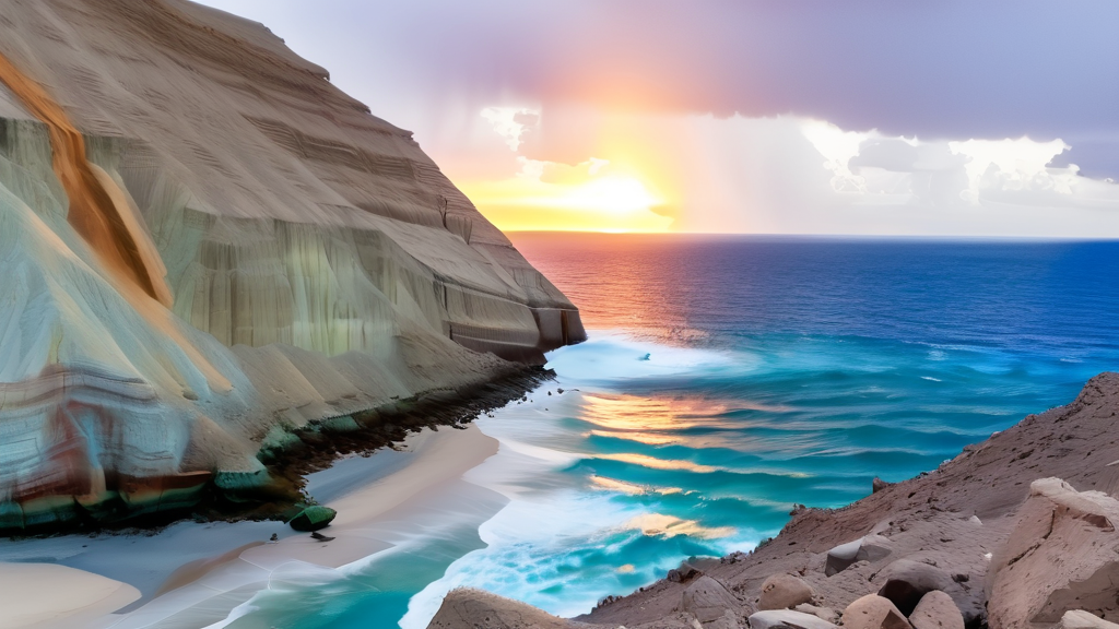 지정학적 리스크와 유가 변동성 분석 (watercolor 스타일)