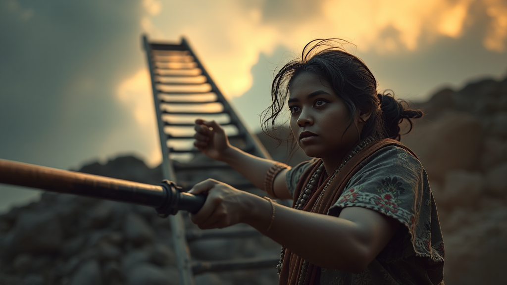 나나 모녀의 용감한 대응 (realistic 스타일)