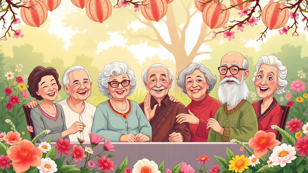 팔순 잔치 장소 선정 (cartoon 스타일)