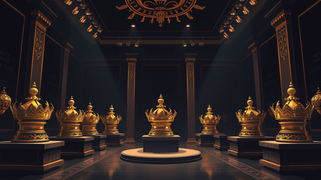 신라 금관 특별전: 전시 정보 및 꿀팁 (illustration 스타일)