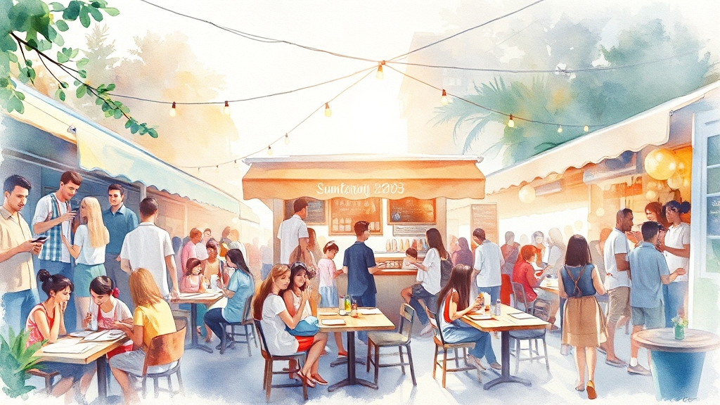 2025년 삼복 날짜 및 맛집 운영 안내 (watercolor 스타일)