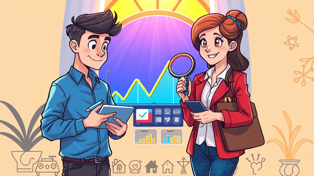 보험사별 특약 비교 & 플랫폼 활용 (cartoon 스타일)