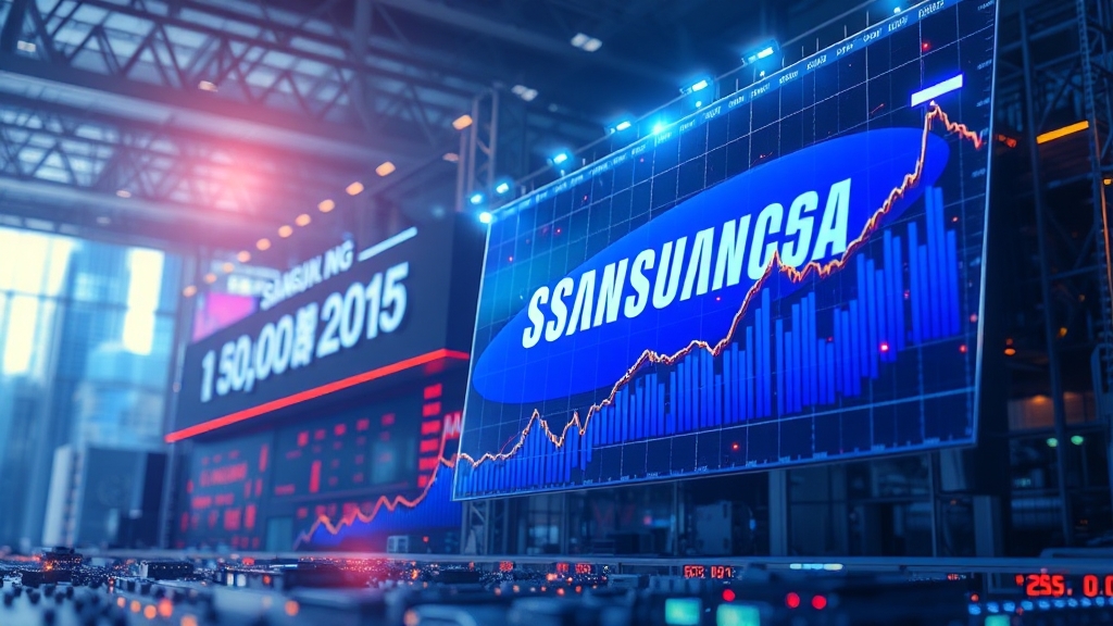 삼성전자 주가, 현재는? (realistic 스타일)