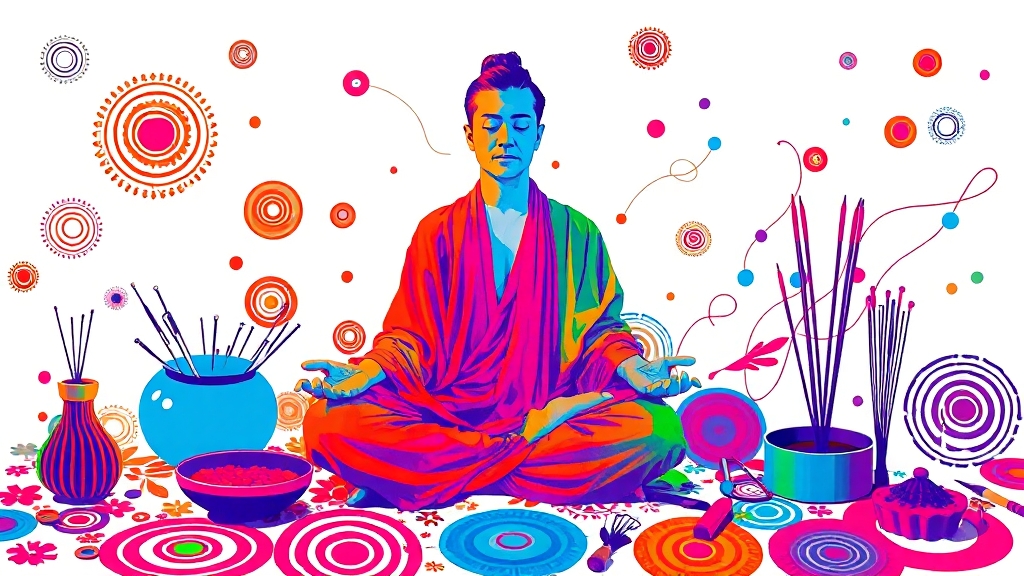 한의학적 접근, 몸과 마음의 균형 (popart 스타일)