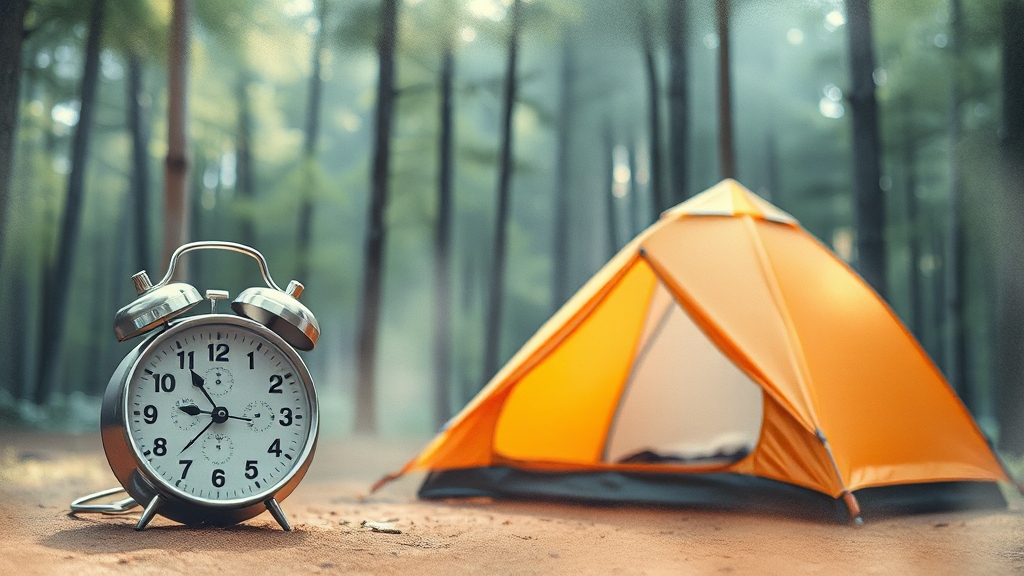 캠핑장 예약 방법 (watercolor 스타일)