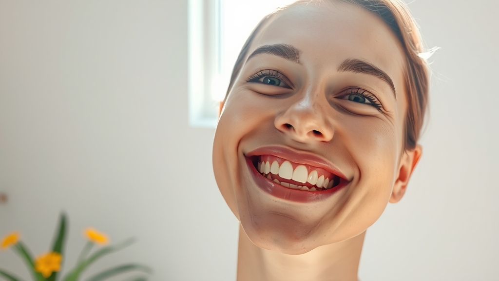 구강 유산균, 입냄새 완화 (realistic 스타일)