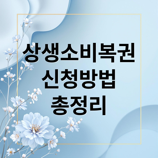 상생소비복권
신청방법
총정리 (상생소비복권)