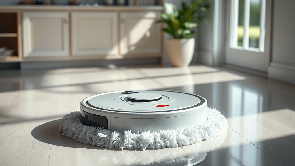 물걸레 청소 기능 리뷰 (realistic 스타일)