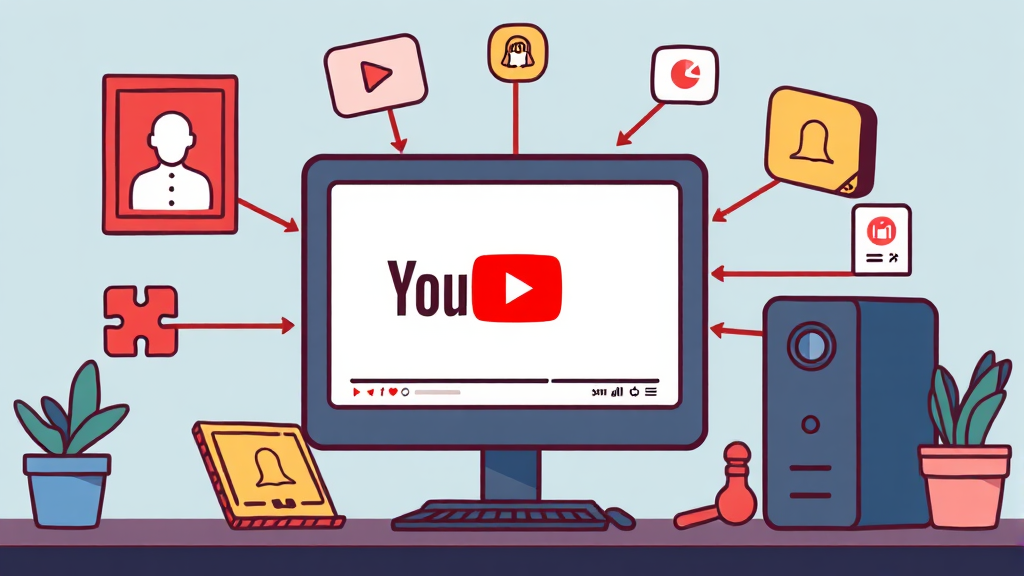 유튜브 알고리즘, 시청 기록으로 이해하기 (cartoon 스타일)