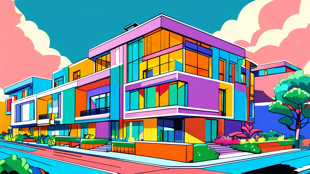 부동산 PF 시장의 체질 변화와 향후 전망 (cartoon 스타일)