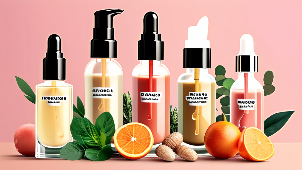 피부 타입별 성분 특징과 선택 가이드 (illustration 스타일)