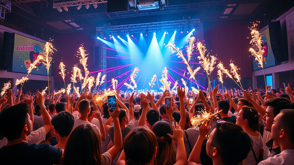 콘서트 굿즈 정보 (realistic 스타일)