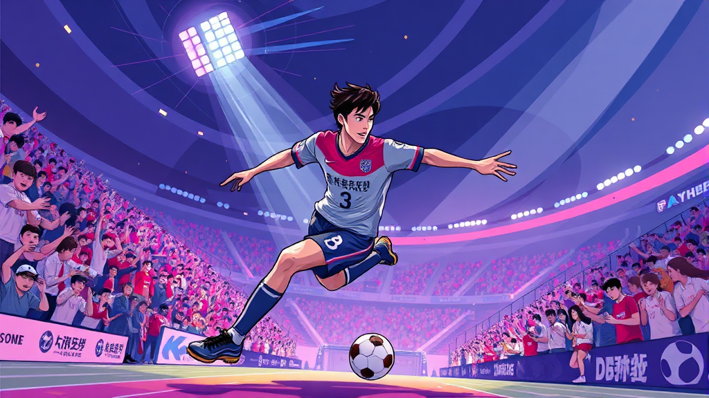 K리그 활약상 (illustration 스타일)