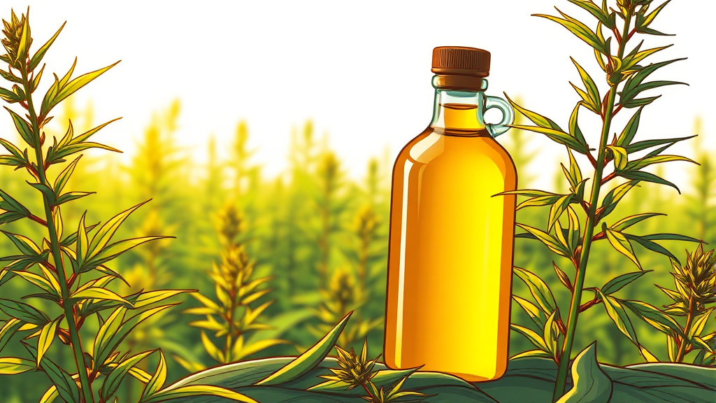 대마종자유, 가격 정보는? (illustration 스타일)