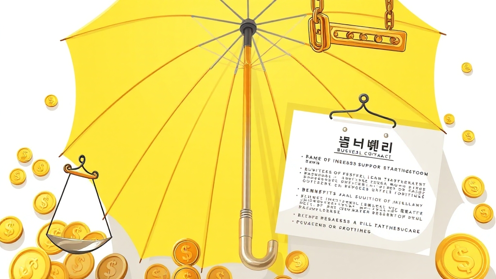 가입 시 유의사항과 추천 이유 (illustration 스타일)