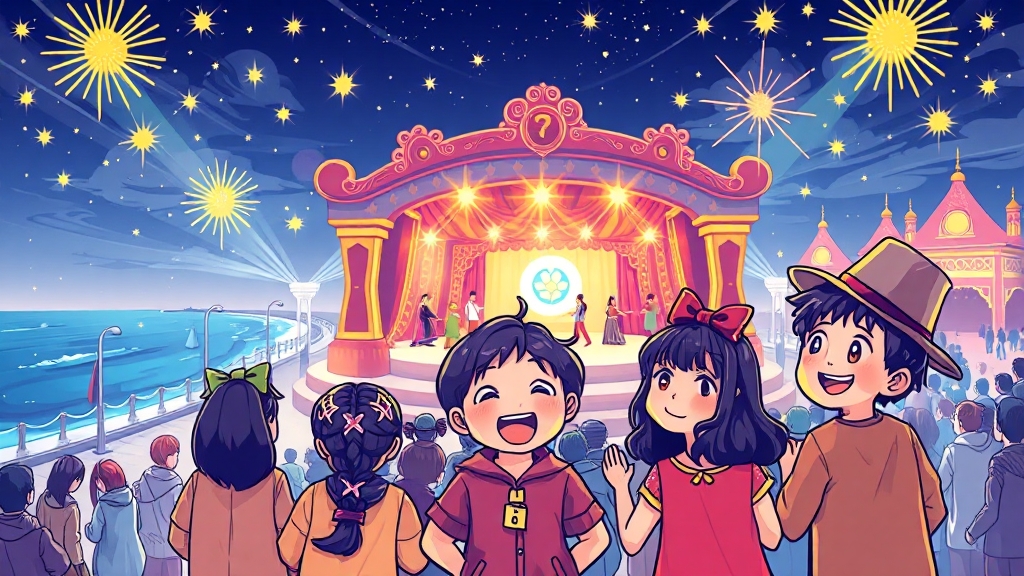 온 가족이 함께 즐겨요 (cartoon 스타일)